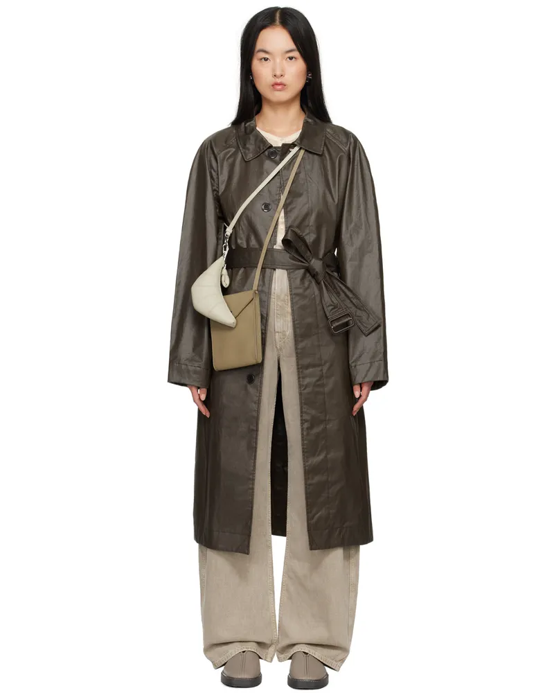 Christophe Lemaire Brown Belted Rain Coat Br501