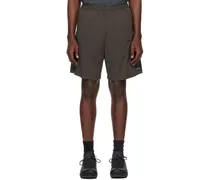 Brown Flex Shorts