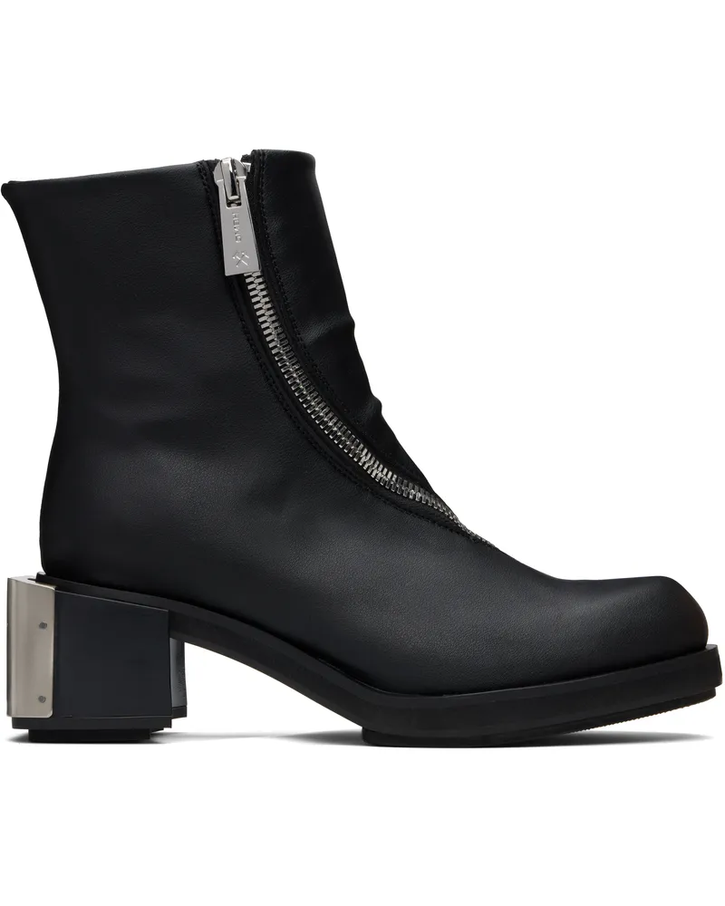 GmbH Black Ergonomic Riding Ankle Boots Black