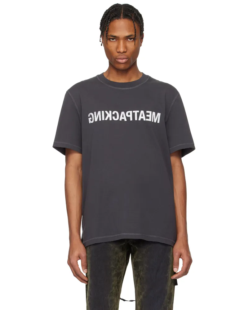 Helmut Lang Gray 'Meatpacking' T-shirt Ash