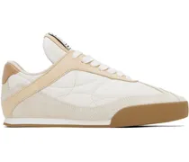 Beige & White 'Chloé Kick' Sneakers
