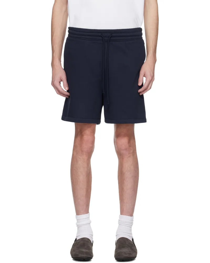 SKIMS Navy Fleece Lounge Relaxed Shorts Navy
