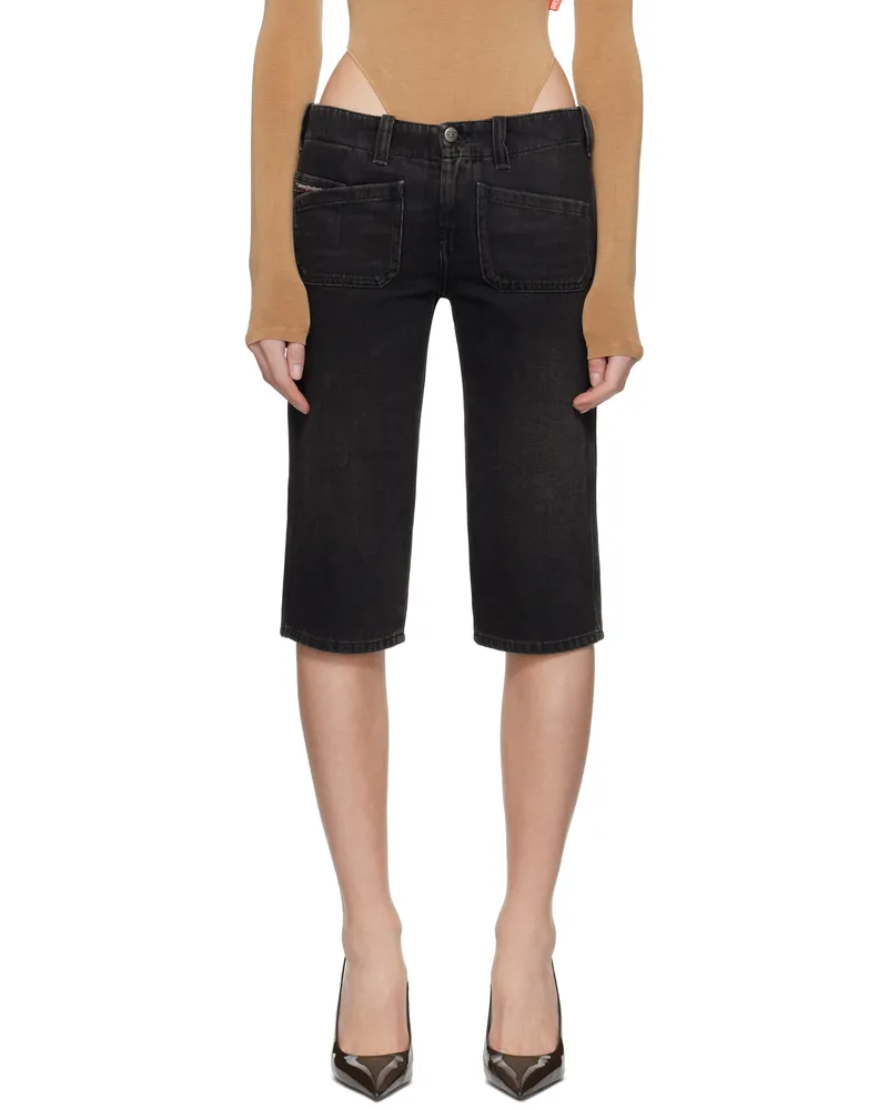 Diesel Black De-Keate Denim Shorts 02