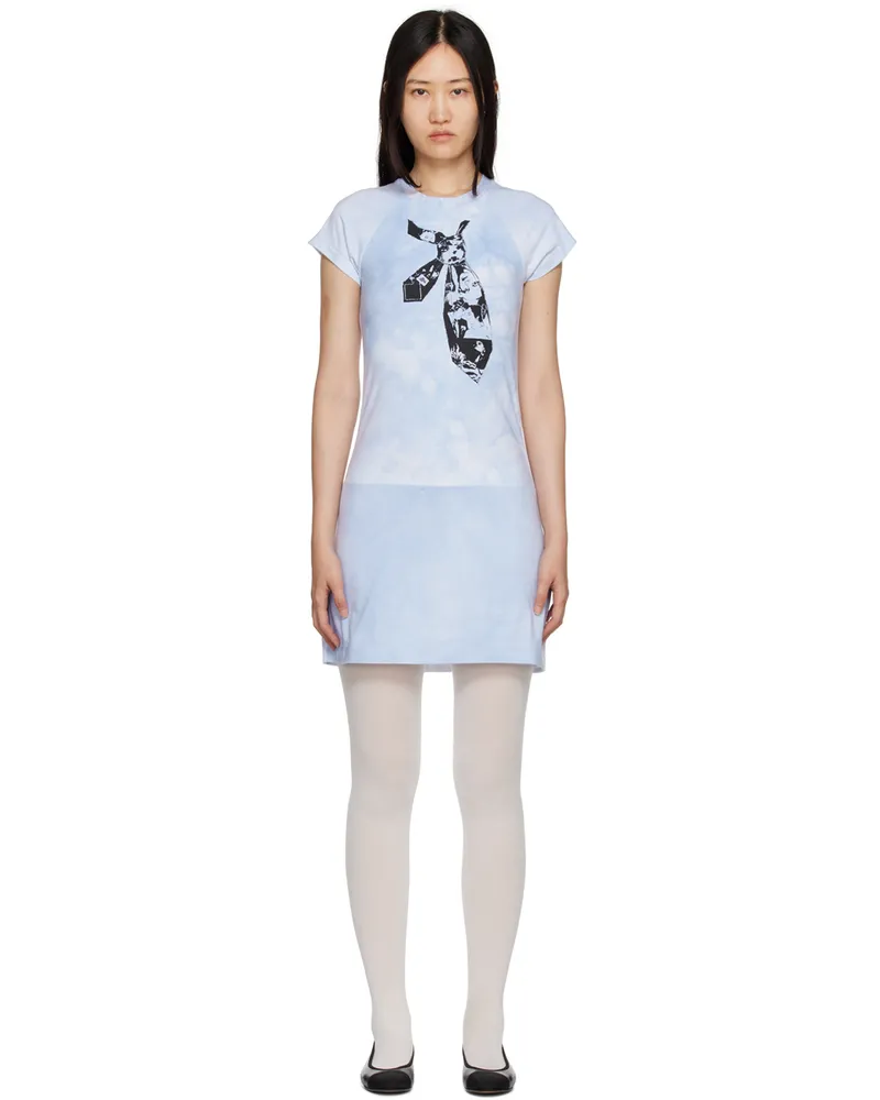 Rose Murdoch Blue Edith Minidress Tie