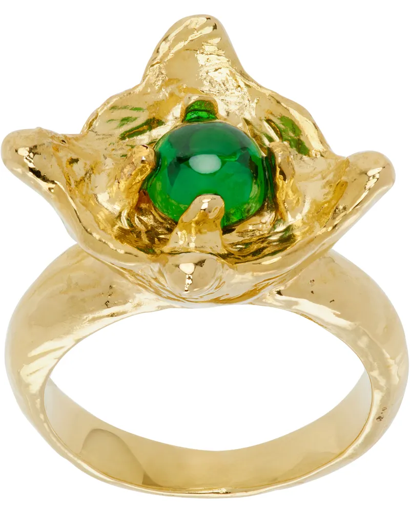 CHOPOVA LOWENA Gold Claw Ring Gold