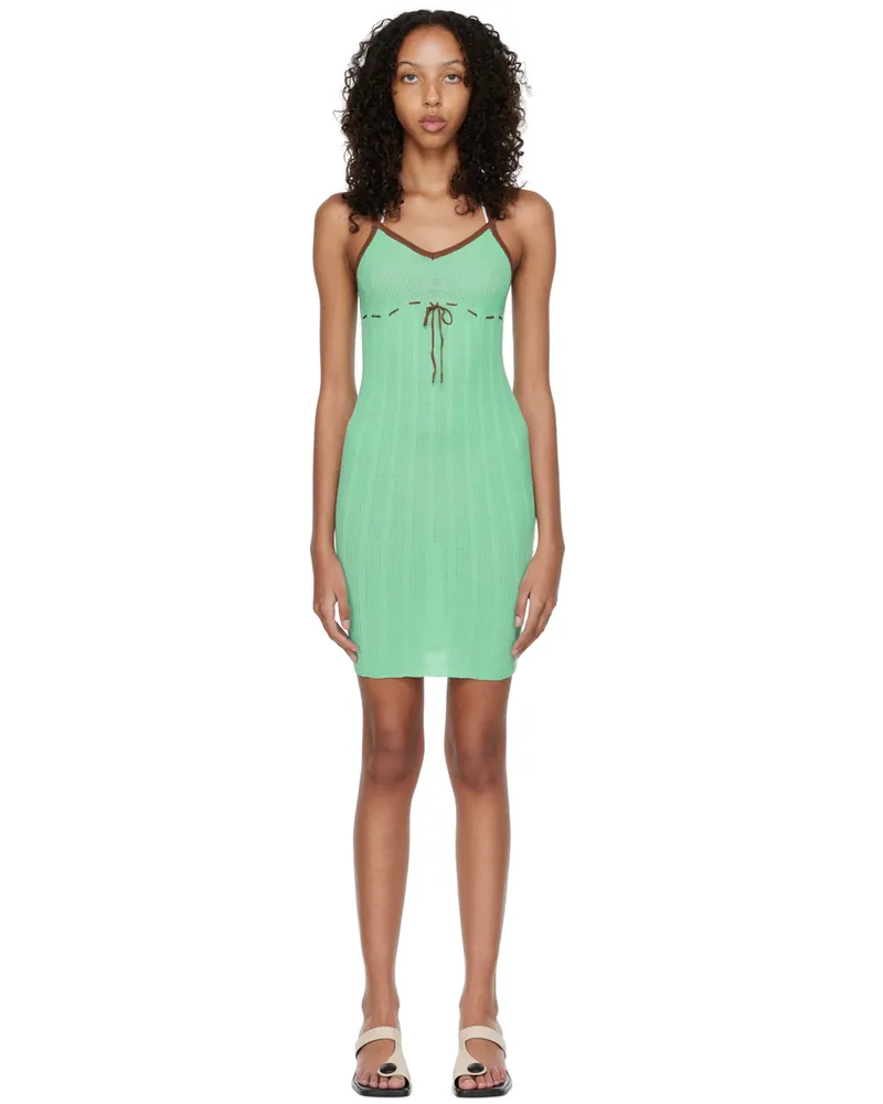 GIMAGUAS Green Illetes Minidress Turquoise