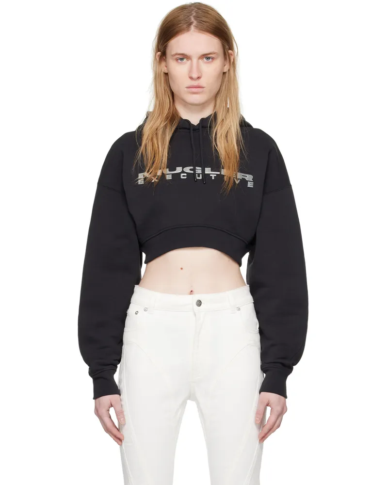 Thierry Mugler Black Bonded Hoodie B1919