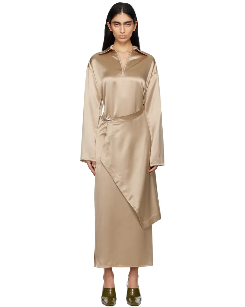 Nanushka Beige Colter Maxi Dress Bei