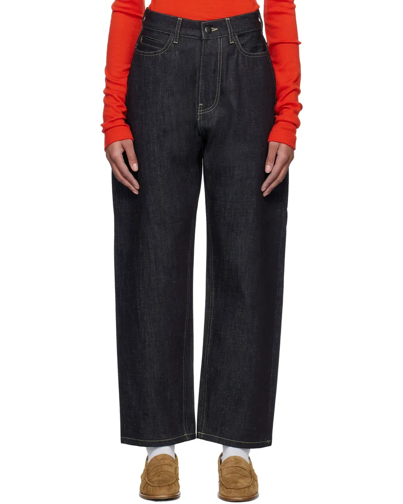 Studio Nicholson Navy Ruthe Jeans Indigo