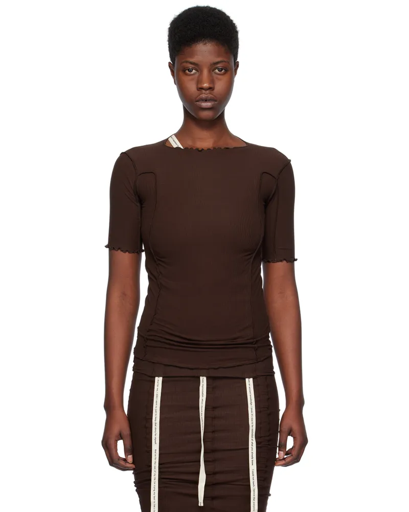 Baserange Brown Omato T-Shirt Tactile