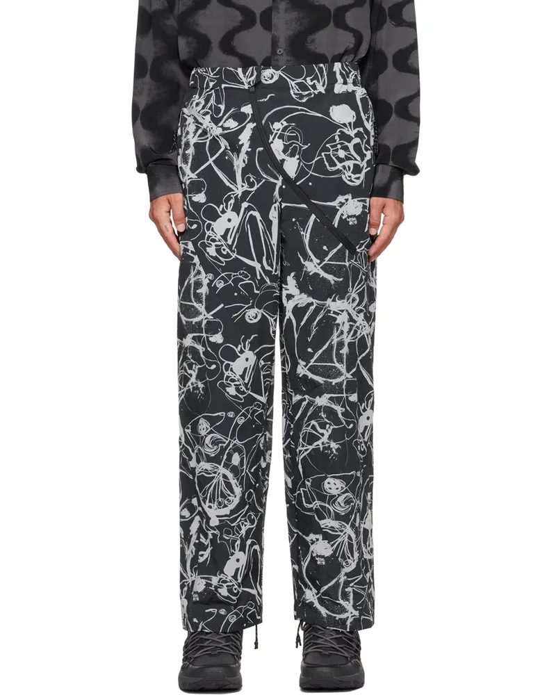 McQ Black Cyber Lounge Pants 1000