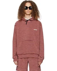 Marni Pink Striped Hoodie Stcpink