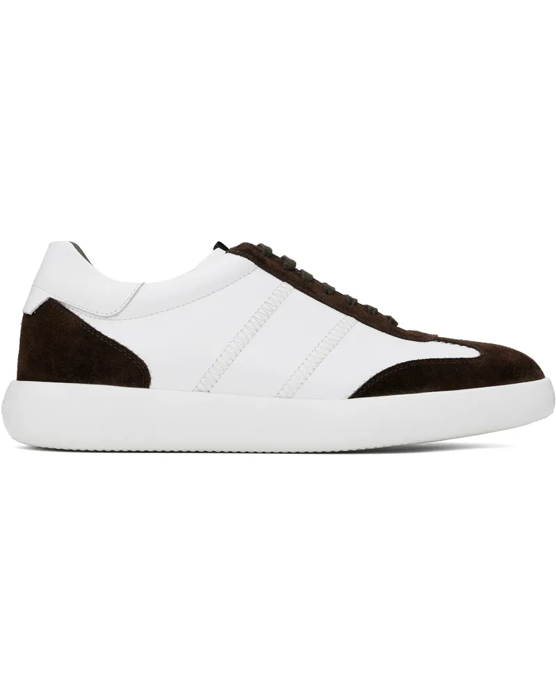 Brioni Brown & White Olympia Sneakers White