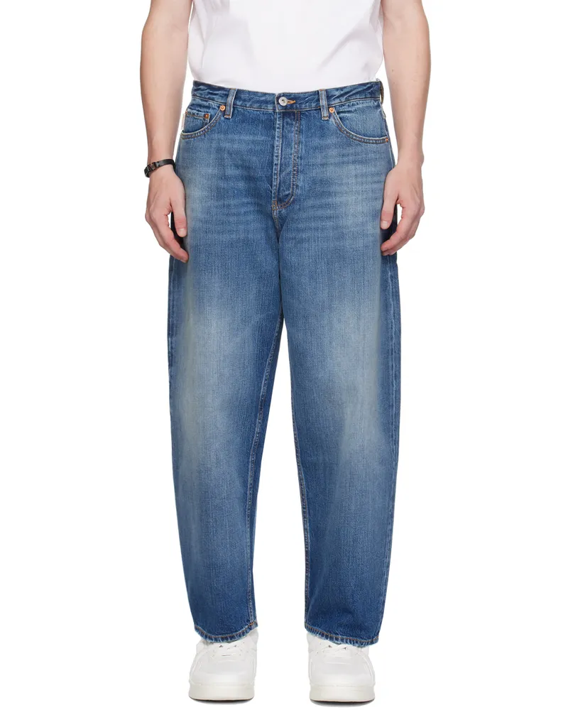 Valentino Garavani Blue Button-Fly Jeans 558