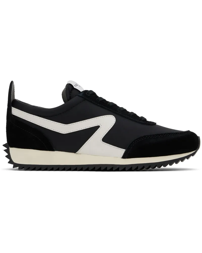 Rag & Bone Black Retro Runner Sneakers Blk
