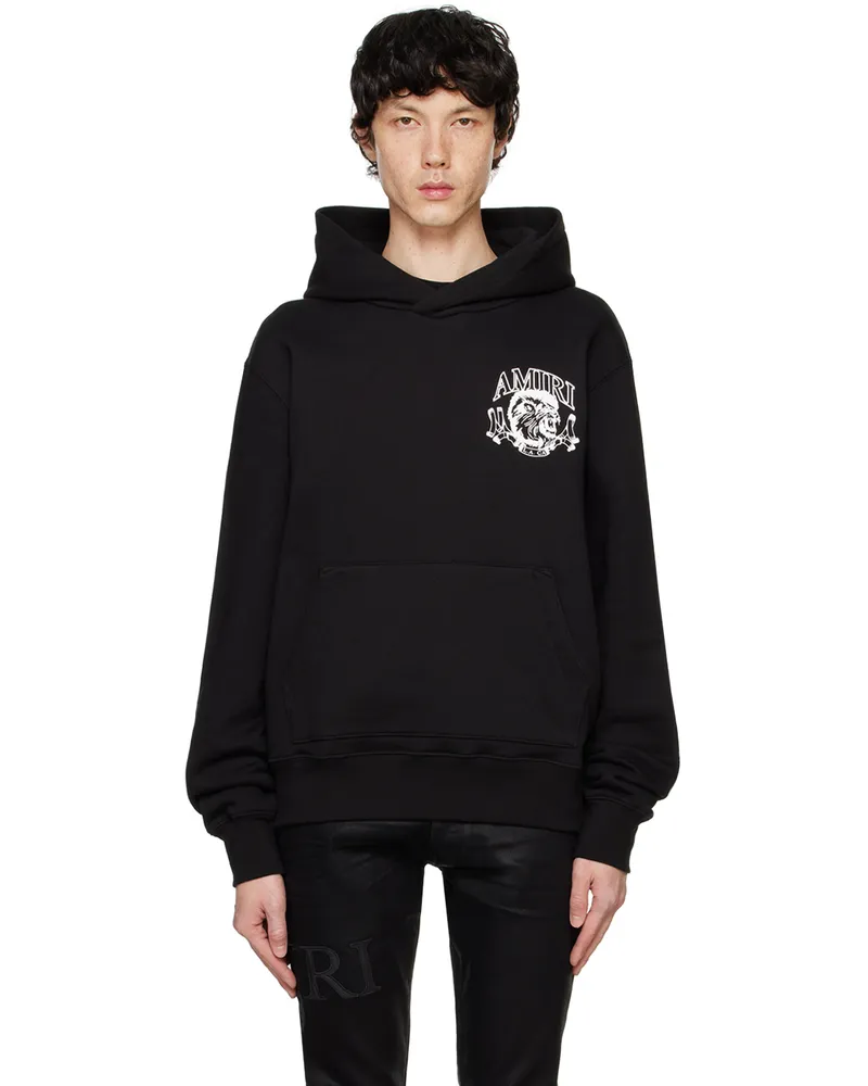 Amiri Black Lion Outline Hoodie Black