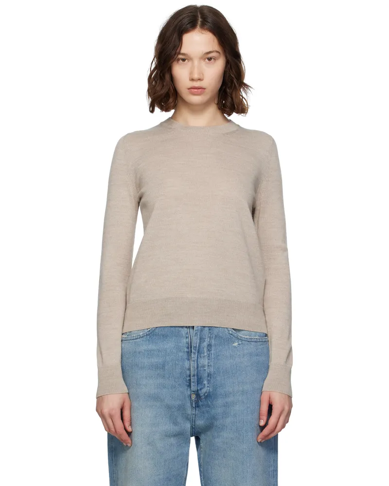 Maison Margiela Beige Elbow Patch Sweater 806m