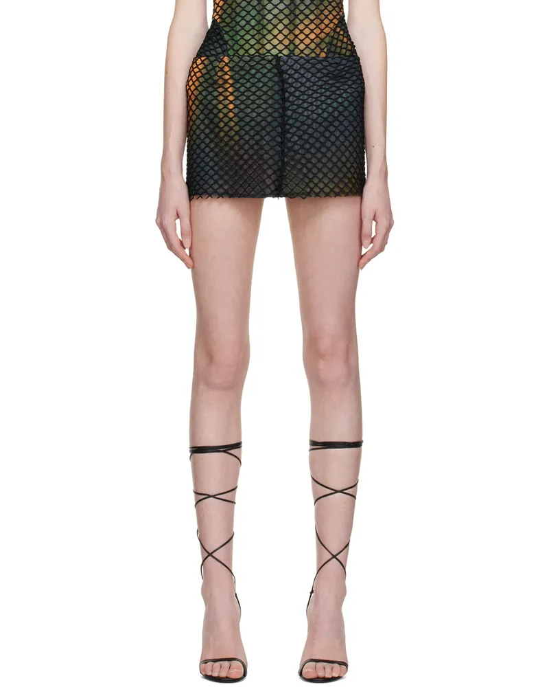 Miaou Multicolor Fig Miniskirt Aurora