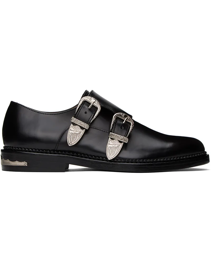 Toga Black Double Monkstraps Black