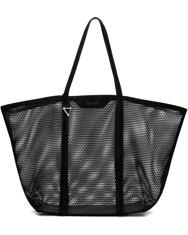 ATTICO Black Via del Mare Tote 100