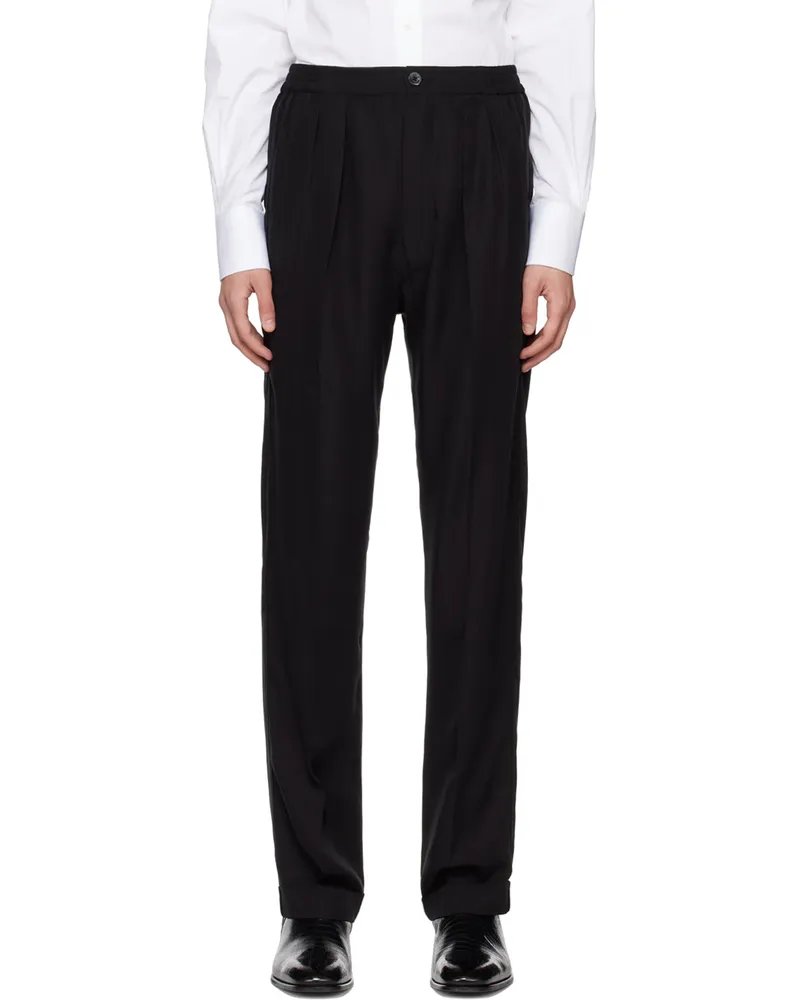 Tom Ford Black Pleated Lounge Pants Lb999