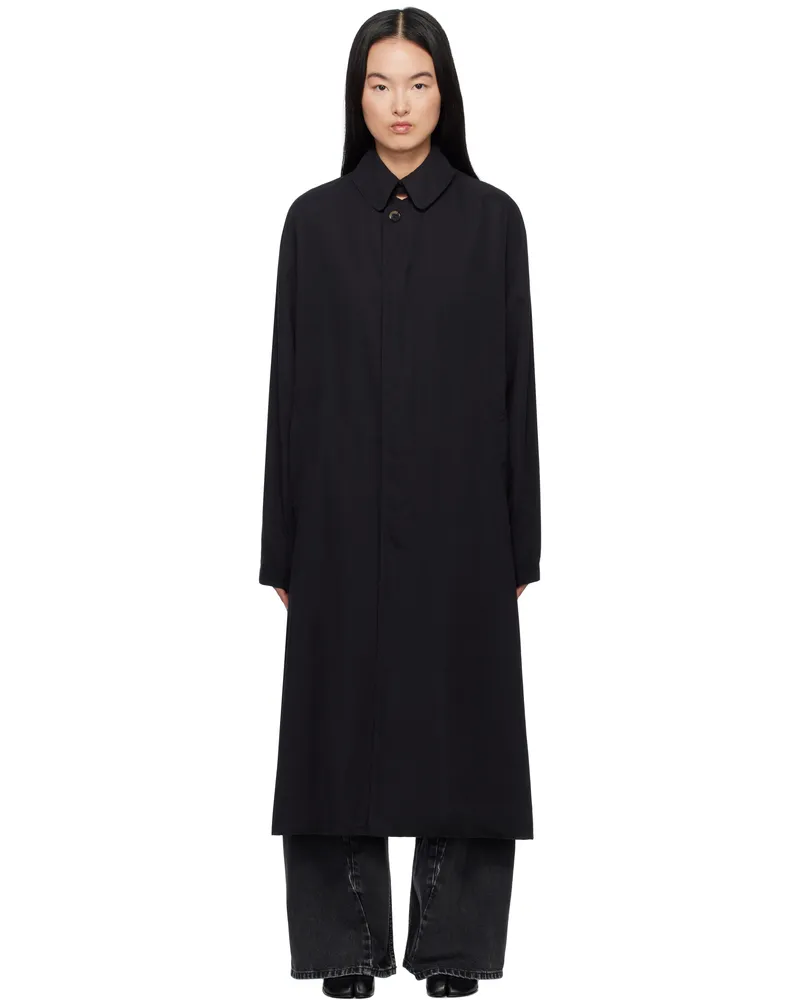 Maison Margiela Black Peached Trench Coat 900