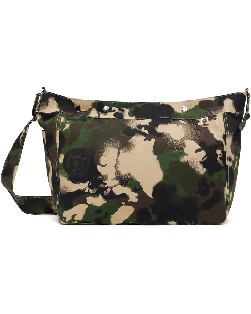 BAPE Green Map Camo Bag Grn-green