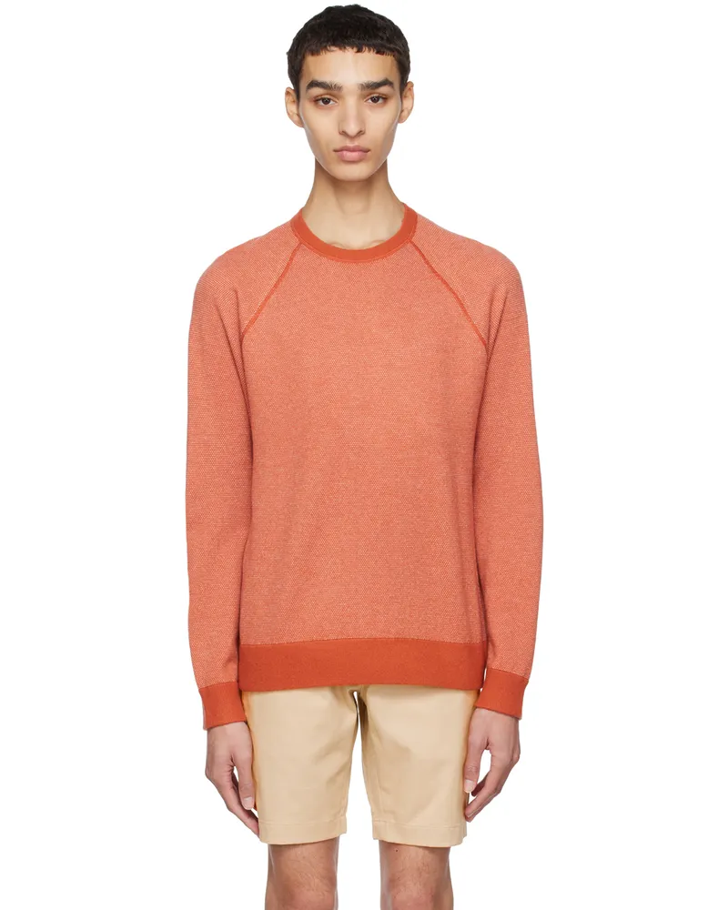 Vince Orange Birdseye Sweatshirt Burnt