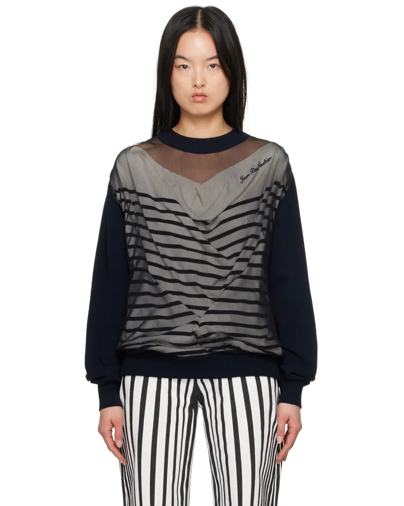 Jean Paul Gaultier Navy 'The Oversized Marinière' Sweater 590100