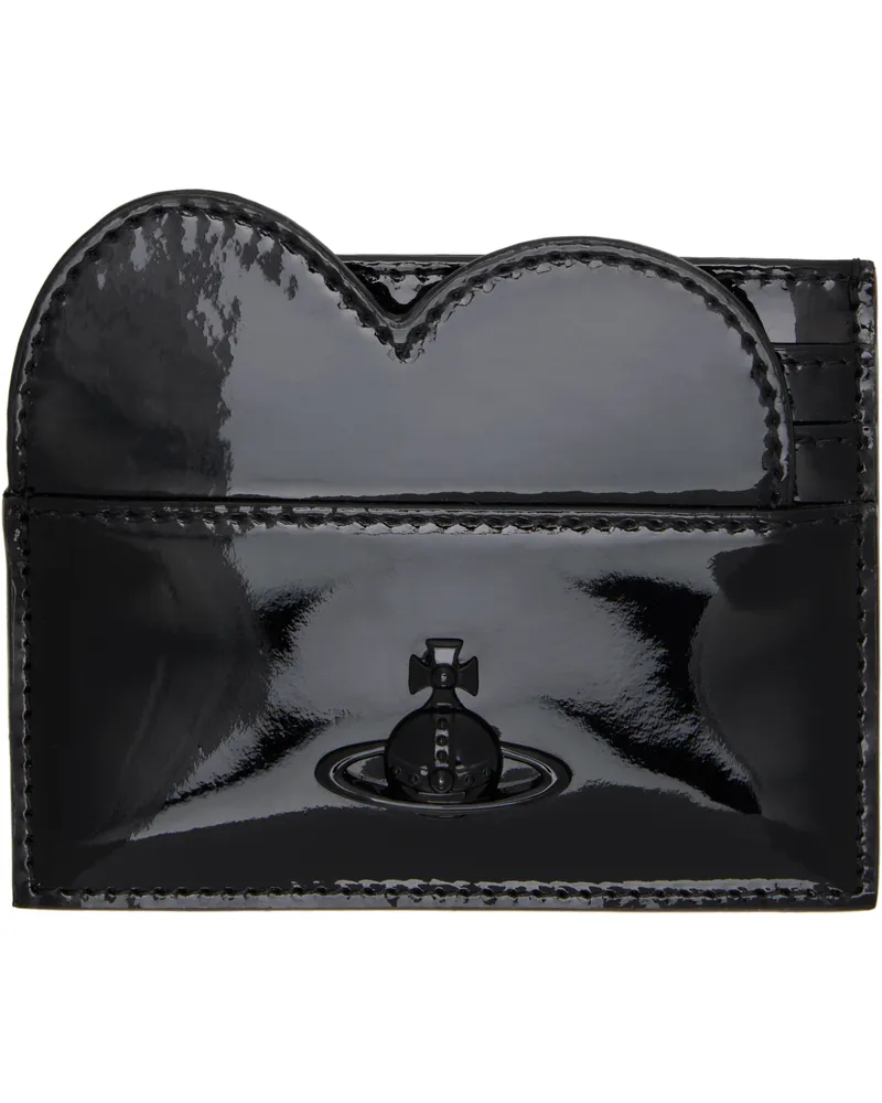 Vivienne Westwood Black Heart Card Holder N404