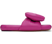 Pink Bow Padded Slides