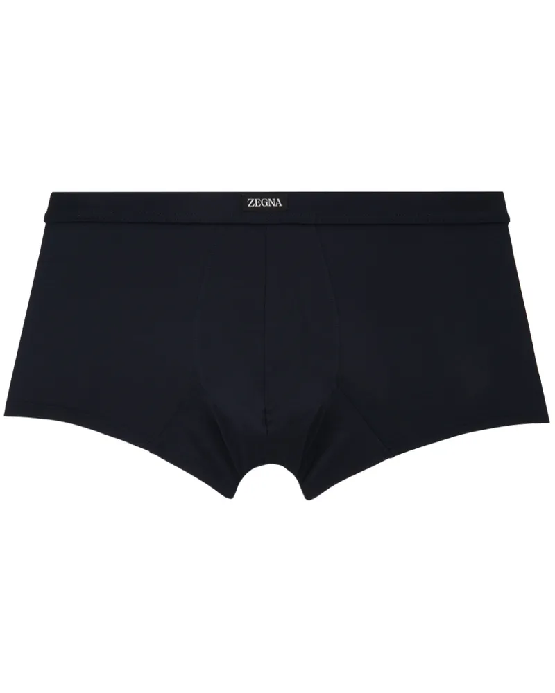Ermenegildo Zegna Navy Patch Boxer Briefs Blue