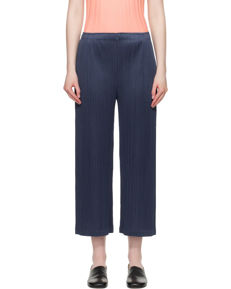 Issey Miyake Navy Loop Trousers 78