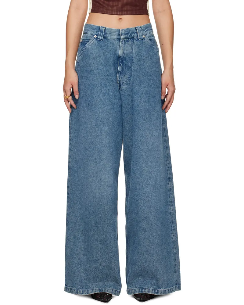 AMBUSH Blue Baggy Jeans Light