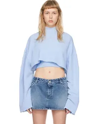 HALFBOY Blue Cropped Sweatshirt Baby