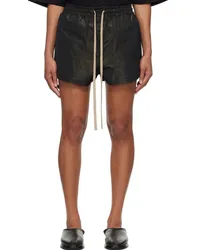 Fear of God Black Drawstring Shorts Black