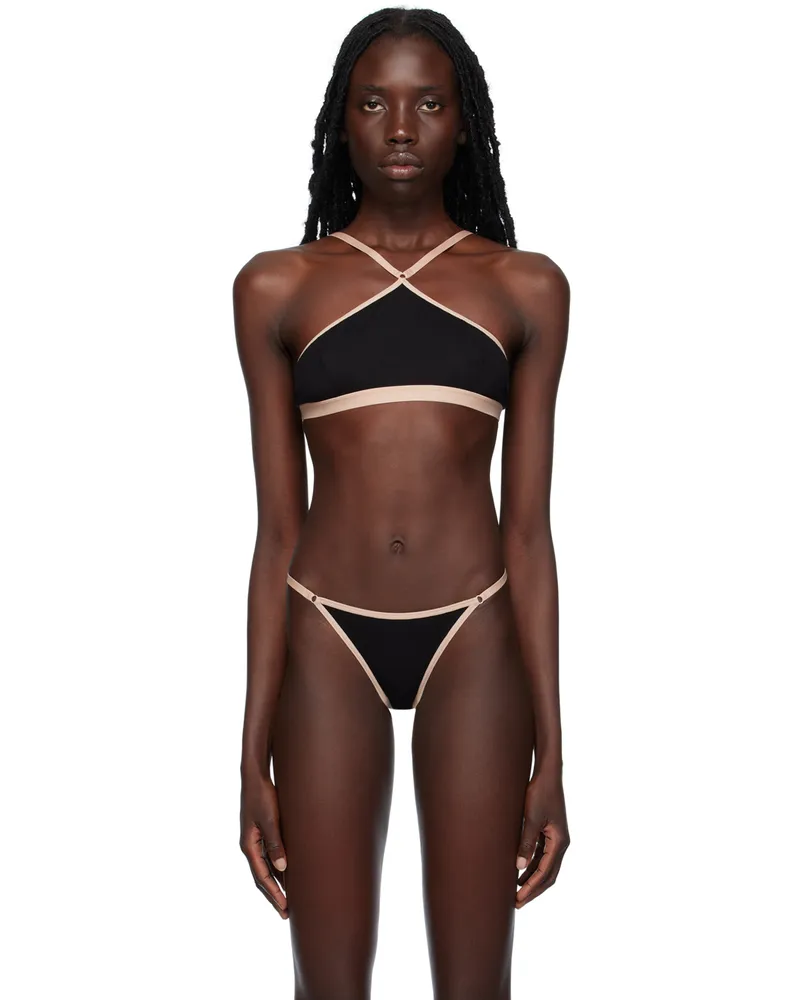 Baserange Black Ligo Bra Black