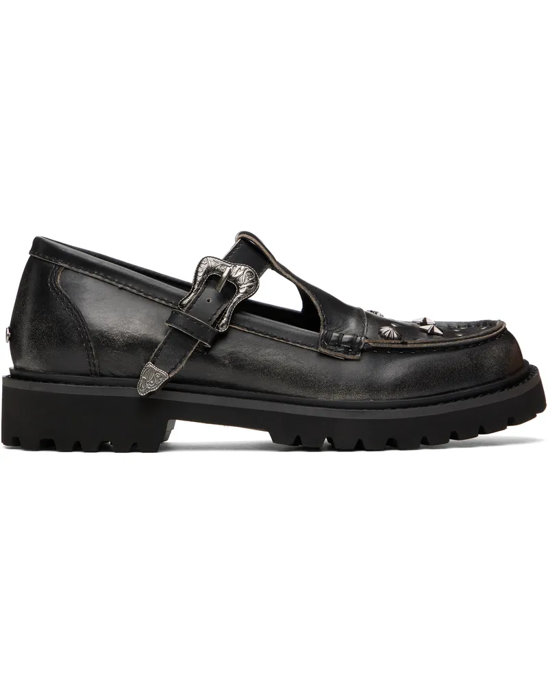 Andersson Bell Black Western Mary Jane Loafers Black