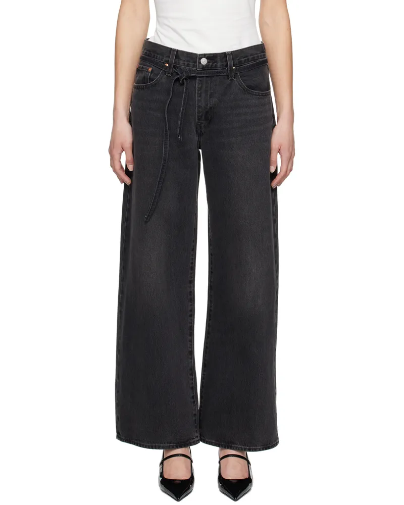 Levi's Black XL Baggy Straight Jeans Influential