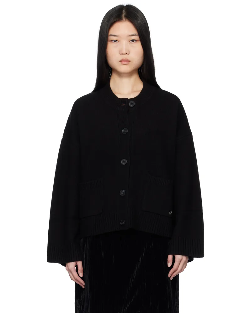 Holzweiler Black Wool Wide Cardigan 1051
