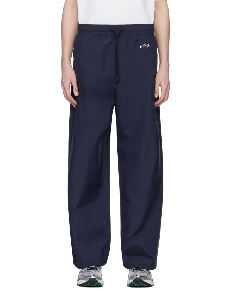 A.P.C. Navy ASICS Edition Haze Trousers Iak
