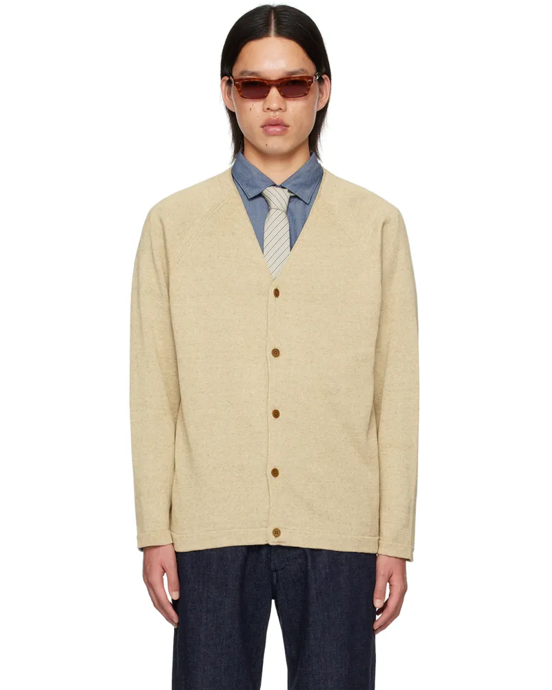 nanamica Beige KODENSHI Cardigan Be
