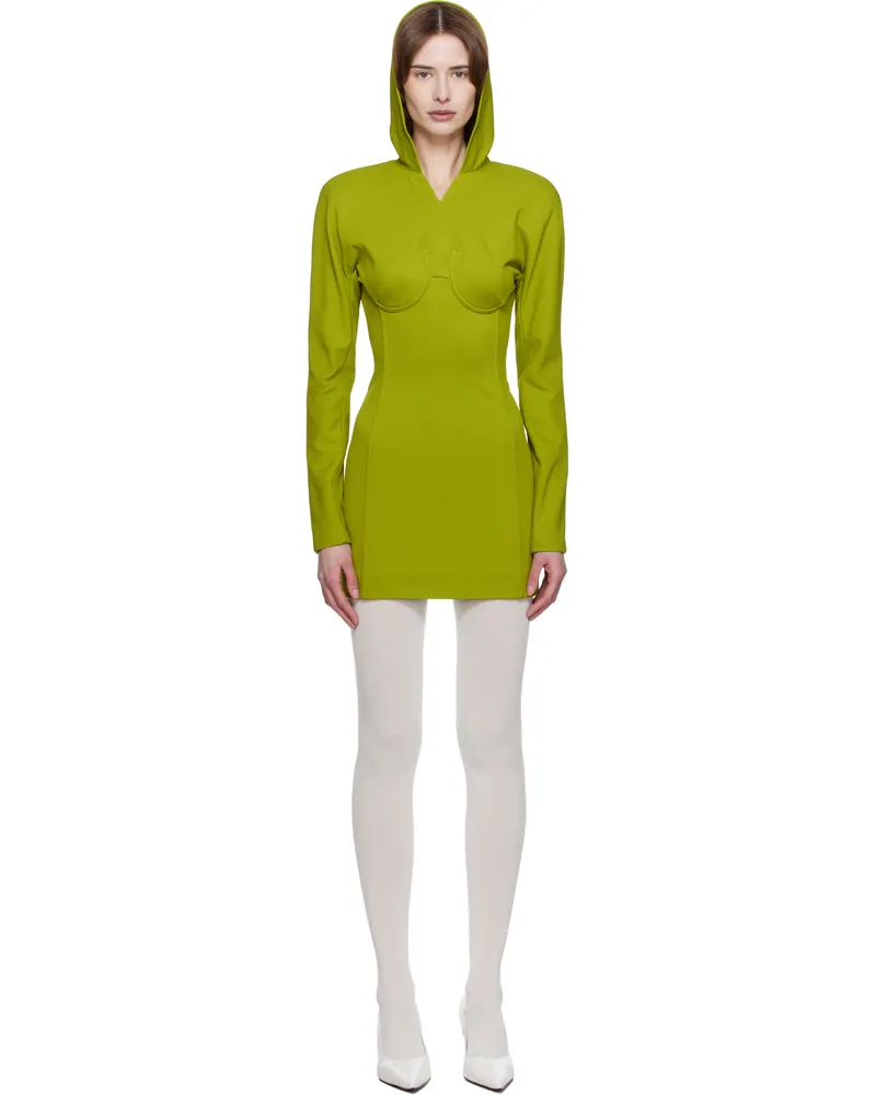 Jean Paul Gaultier Green Crepe Minidress 43
