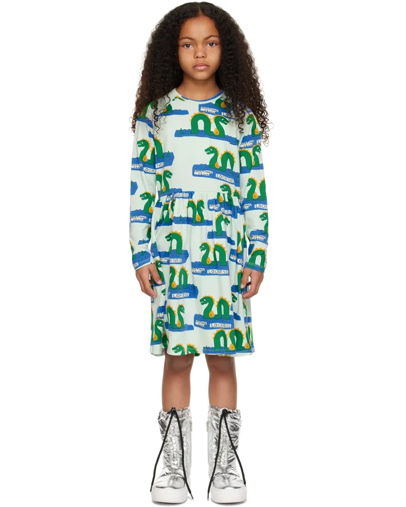 Mini Rodini Kids Blue Loch Ness Dress 75