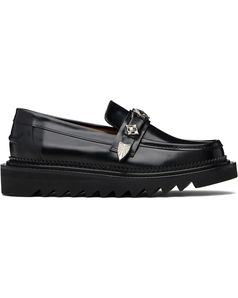Toga Black Polido Loafers Black