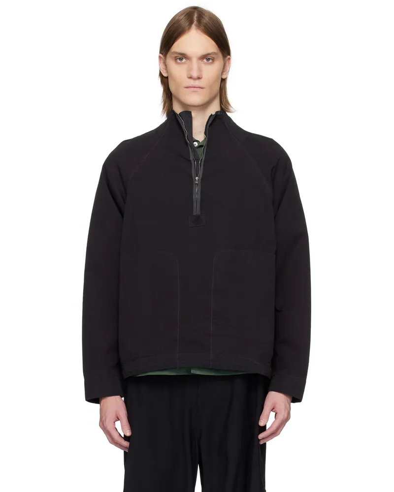 RANRA Black Ganga Soft Cotton Track Jacket C900