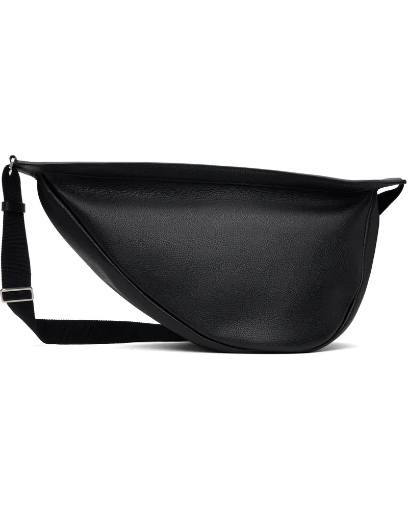 The Row Black Large Slouchy Banana Bag Bas