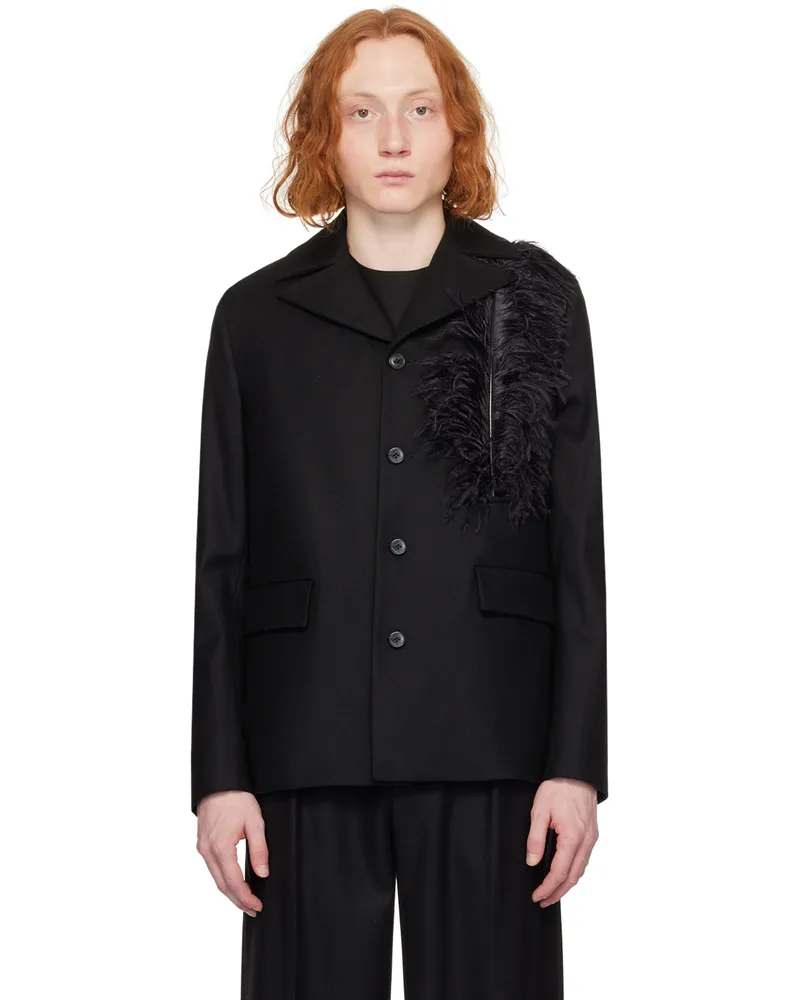 16ARLINGTON SSENSE Exclusive Black Stratus Blazer Black