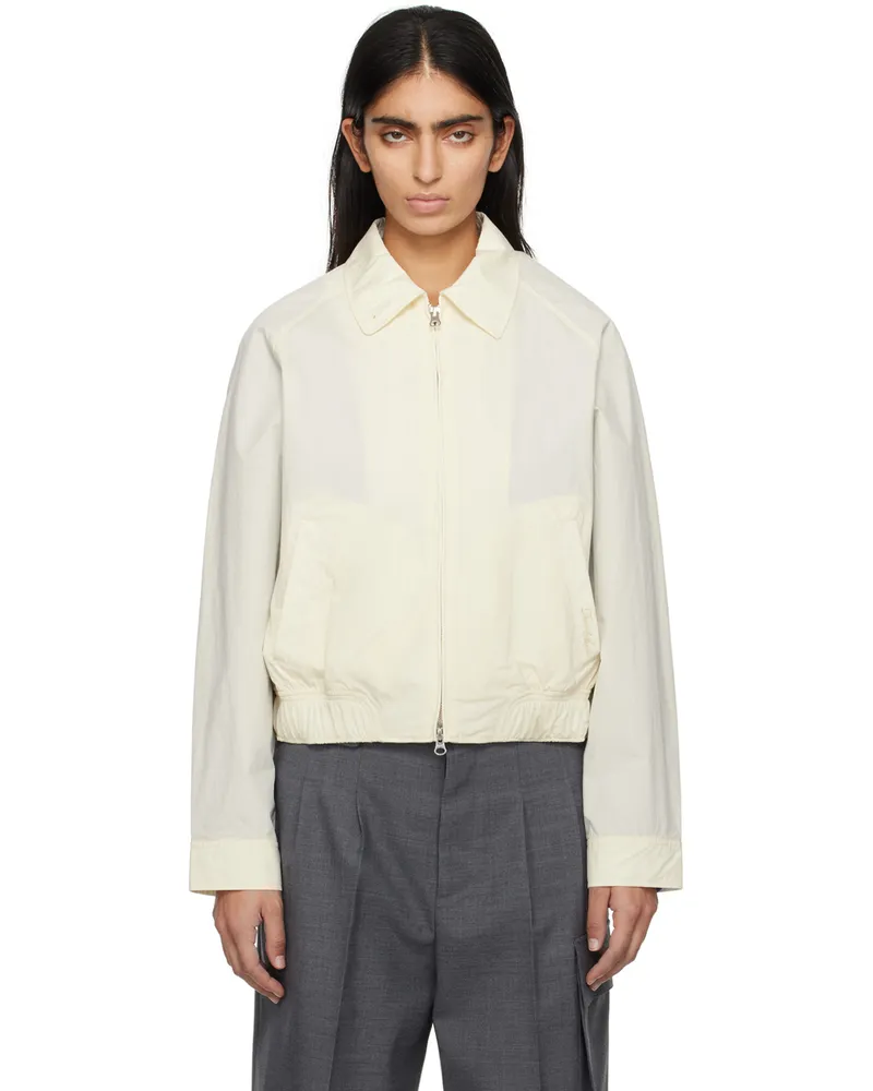 Dunst Off-White Spread Collar Jacket Cream