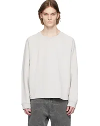 Acne Studios Gray Embossed Sweatshirt Aeh